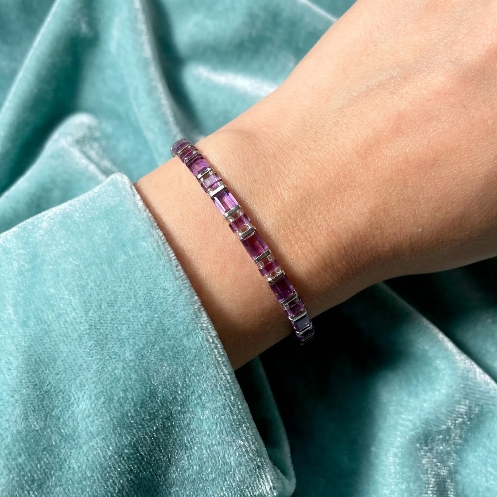 Elastický Miyuki náramek Lilac Breeze