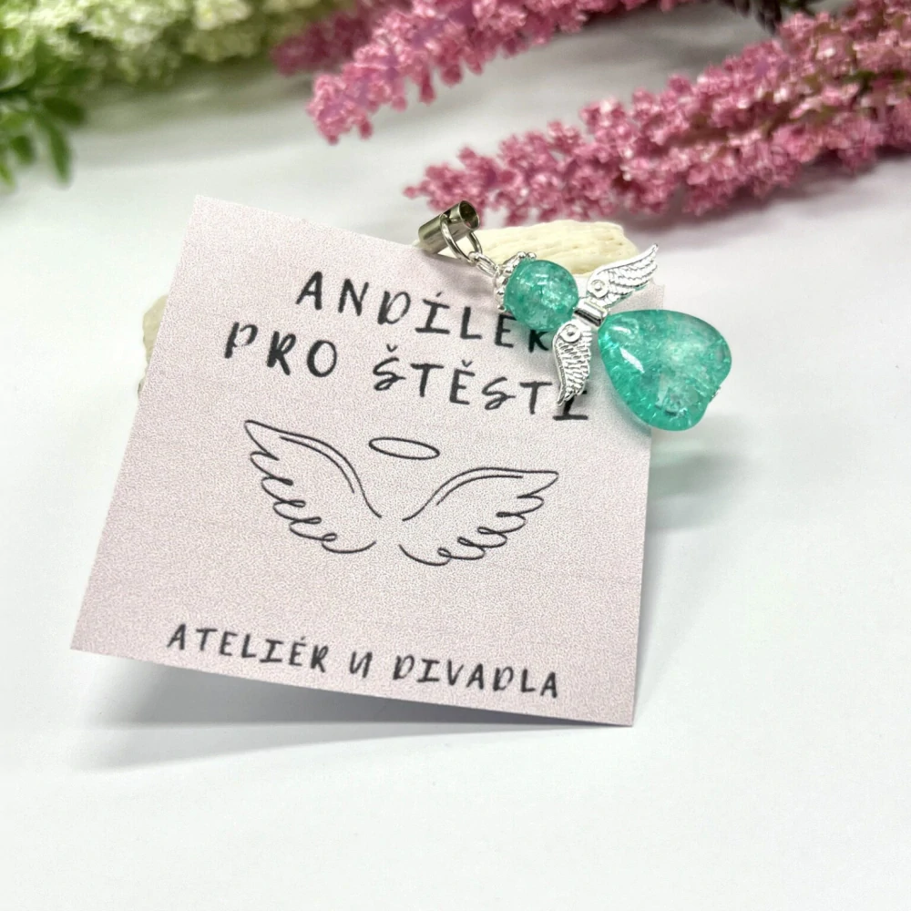 Andílek pro štěstí – tyrkysová