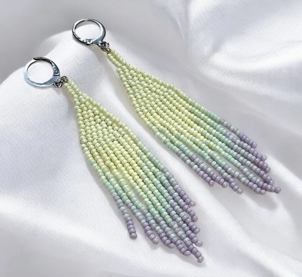 Ombré náušnice pasteLOVE