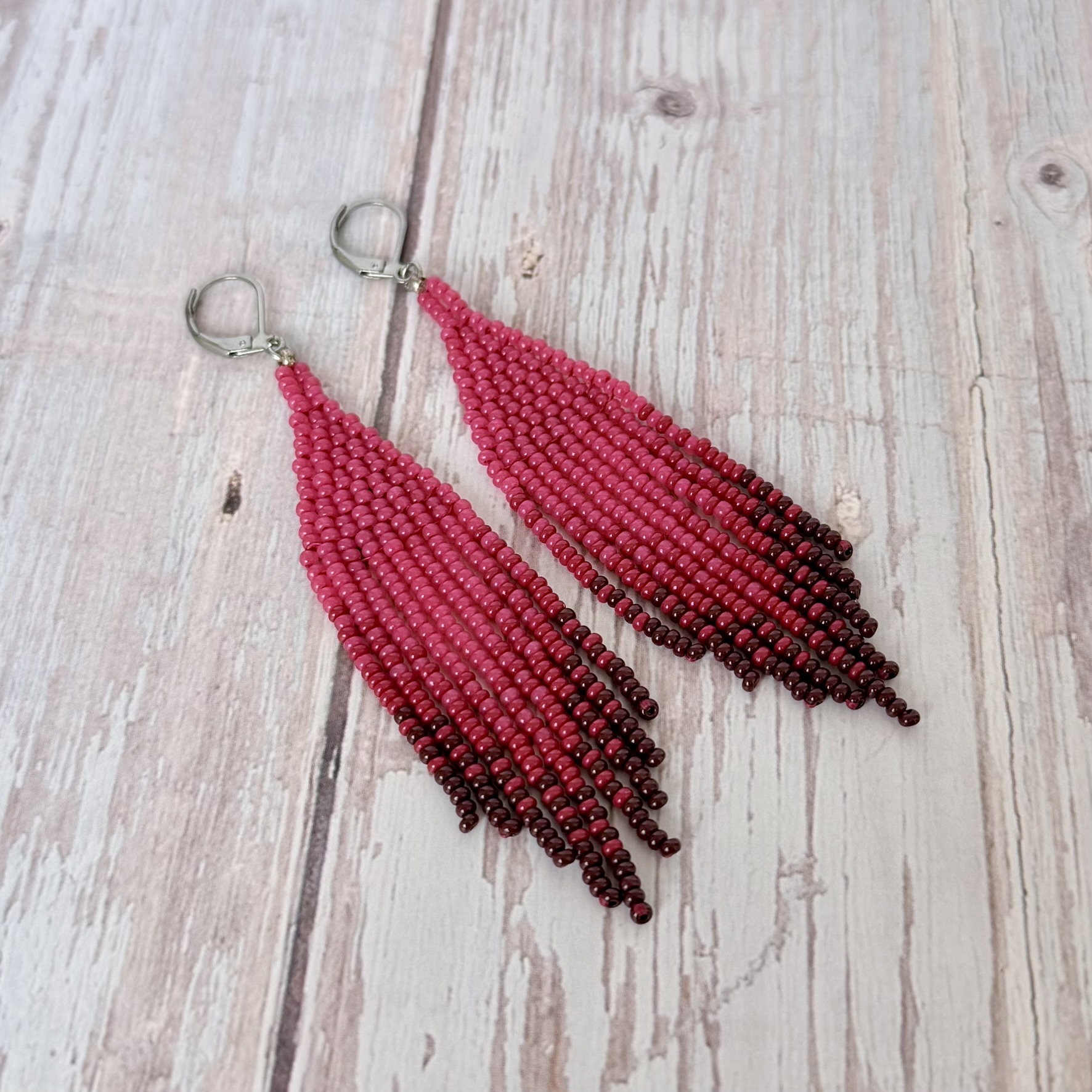 Ombré náušnice Redness