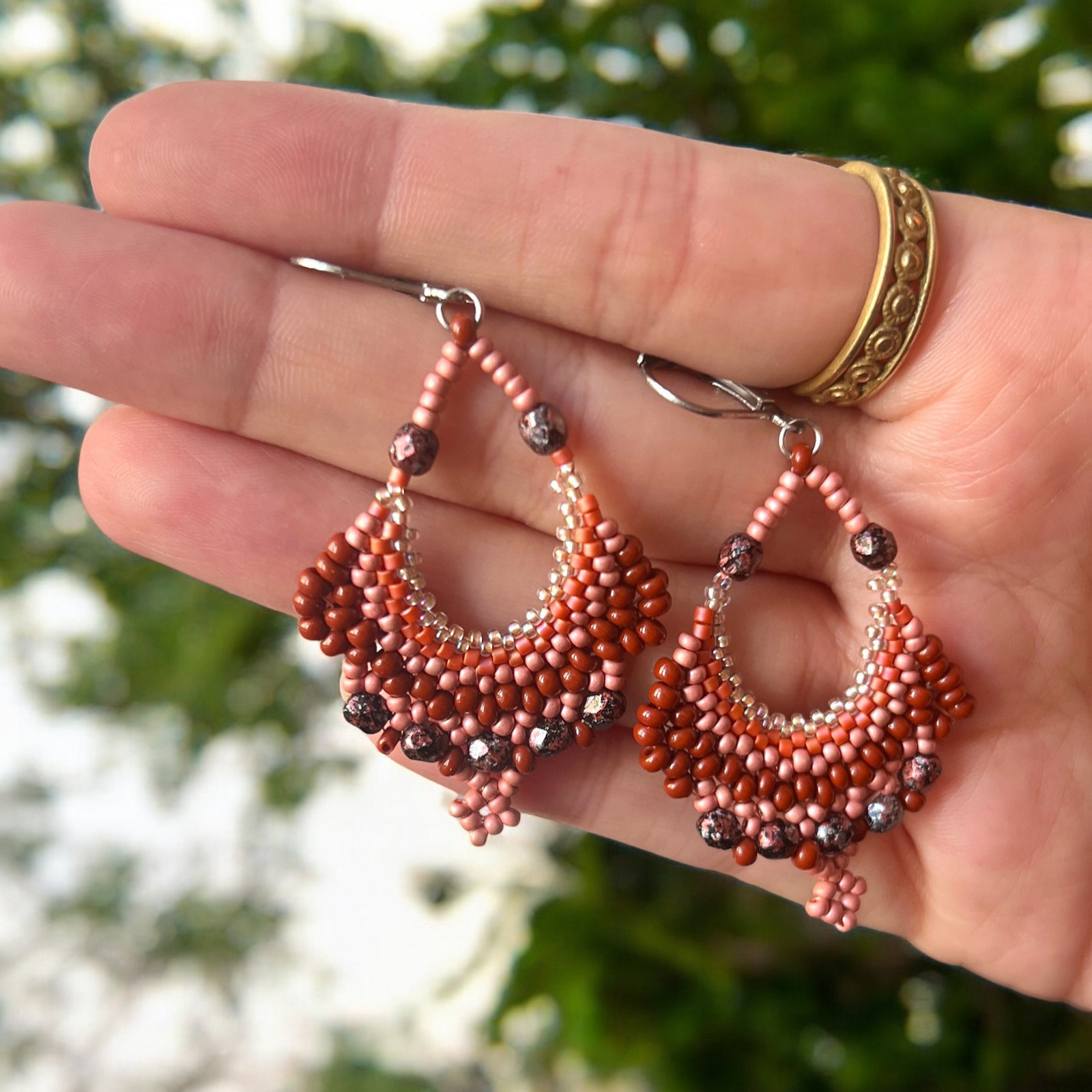 Náušnice Vejířky - Orient princess